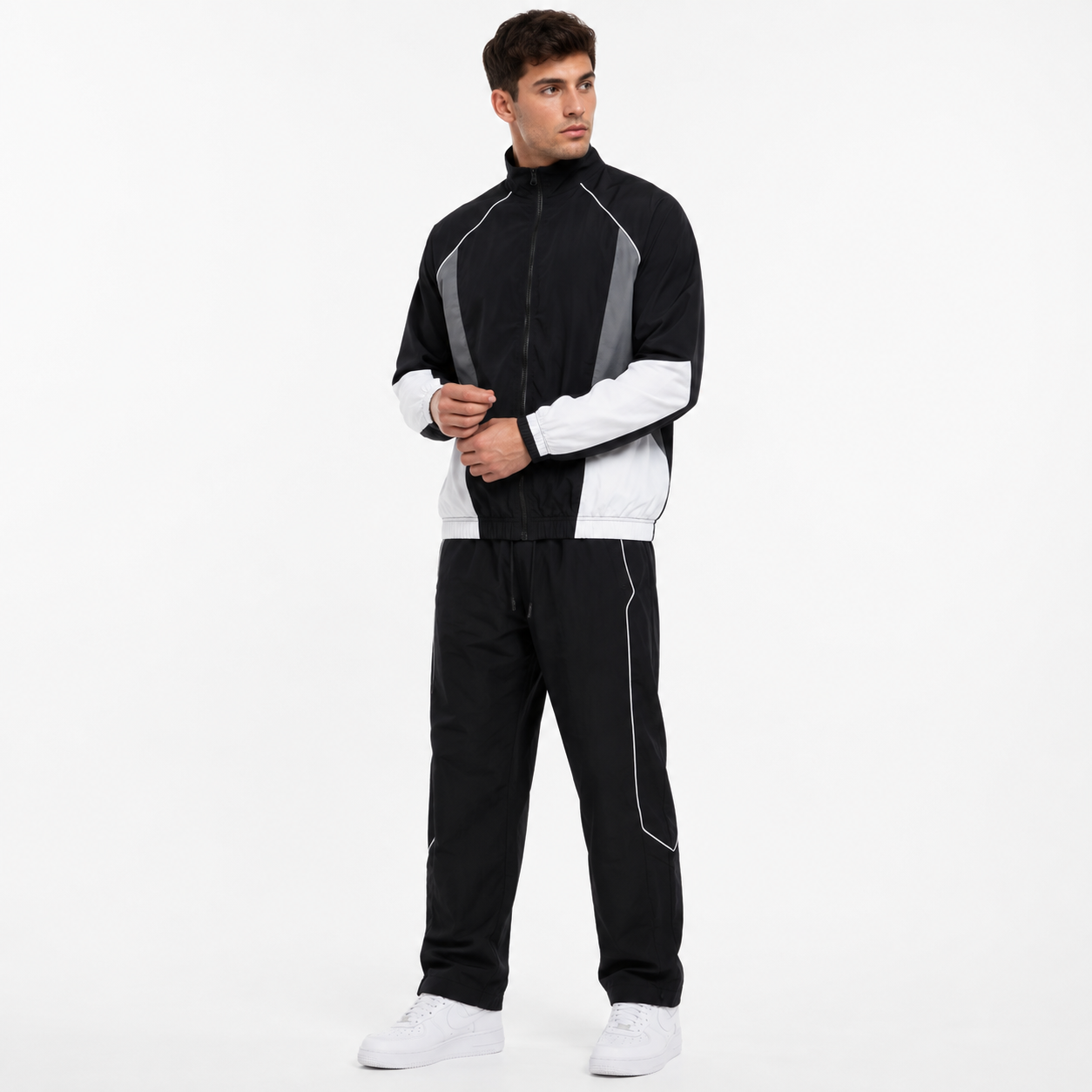 Ensemble Homme Sportswear Deux Pièces Veste Zippée et Pantalon