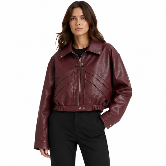 Veste Élégante Femme à Fermeture Éclair Cachée