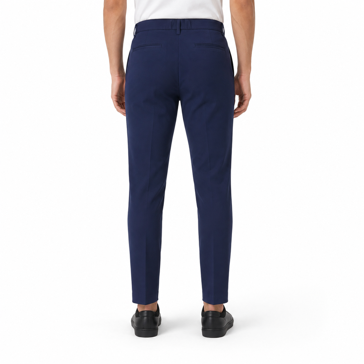 Pantalon Homme Élégant Coupe Droite et Extensible