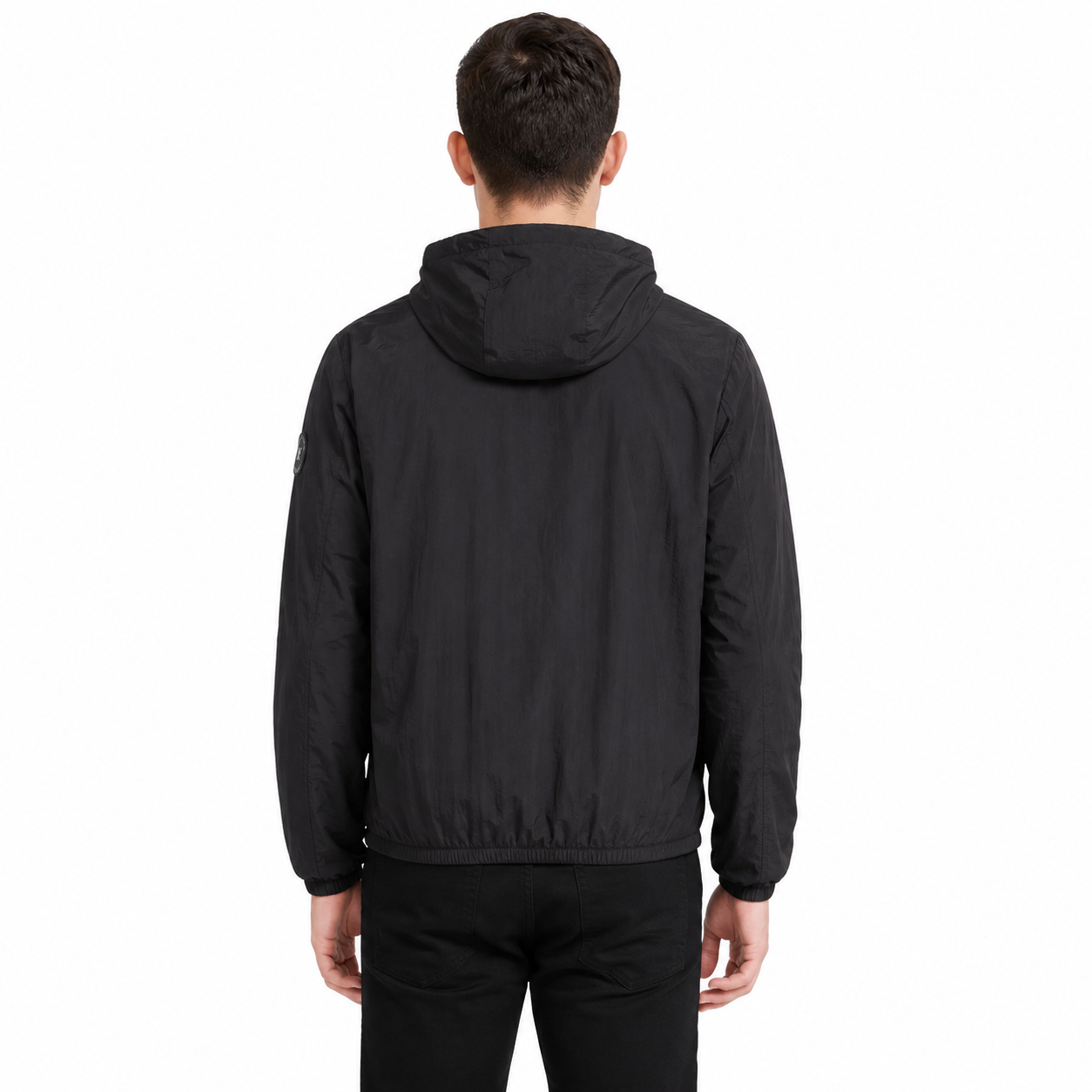 Veste Coupe-Vent Homme Légère à Capuche Zippée