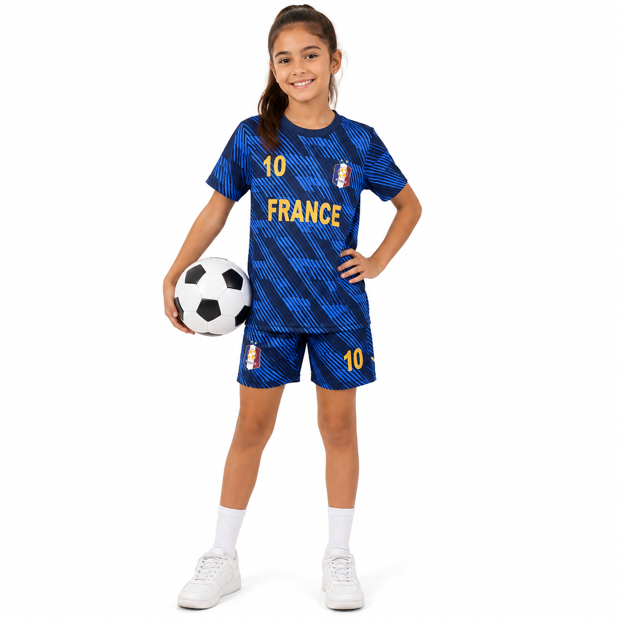 Ensemble de Football Enfant Multicolore – Maillot et Short Sport