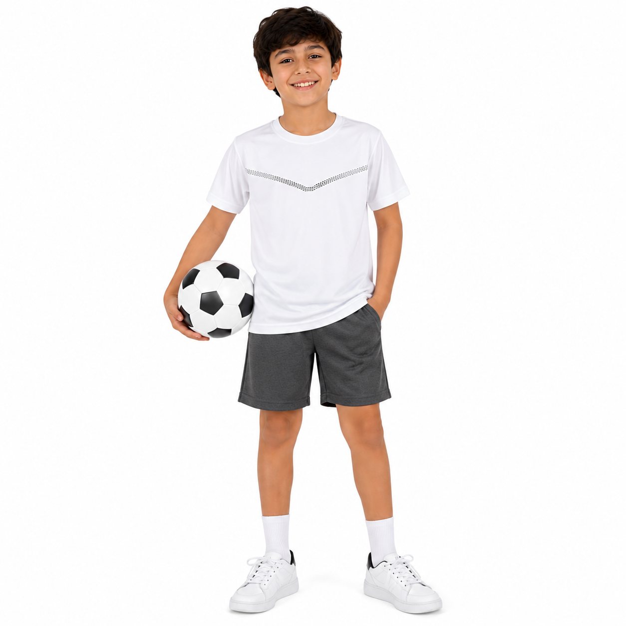 Ensemble de Football Enfant Multicolore – Maillot et Short Sport