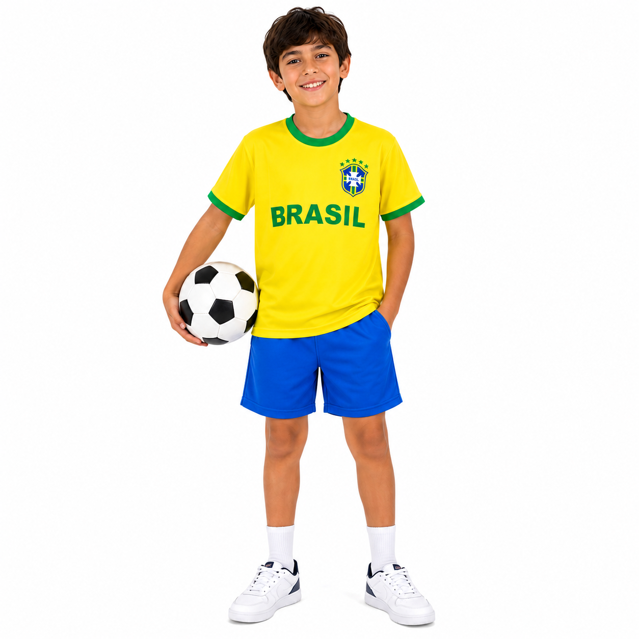 Ensemble de Football Enfant Multicolore – Maillot et Short Sport