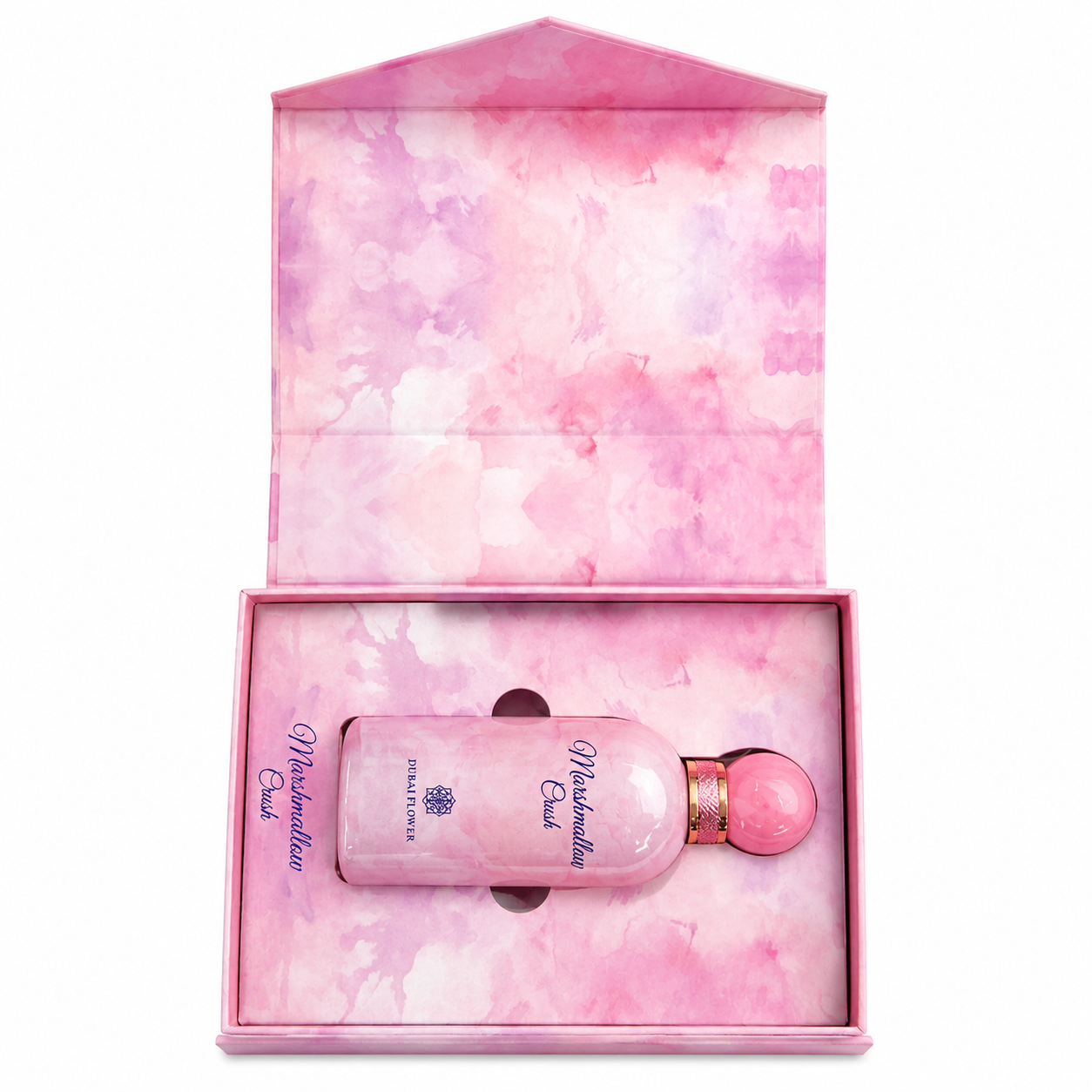 Parfum Marshmallow Crush Dubai Flower – Eau de Parfum Gourmande Sucrée Longue Tenue 100ml