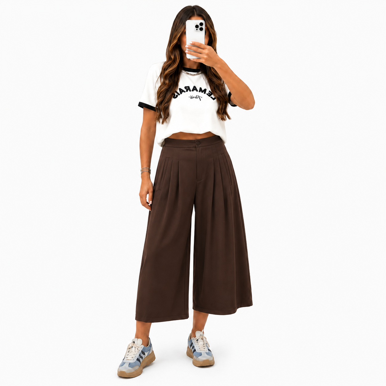 Pantacourt Large Femme – Taille Élastique et Coupe Fluide