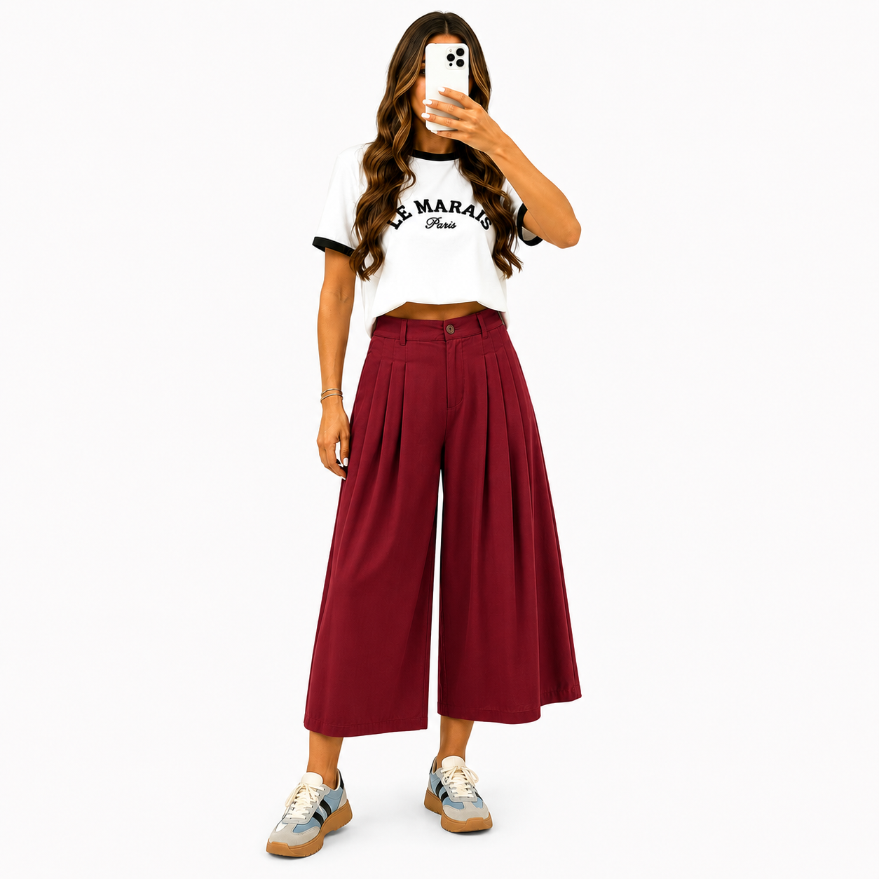 Pantacourt Large Femme – Taille Élastique et Coupe Fluide