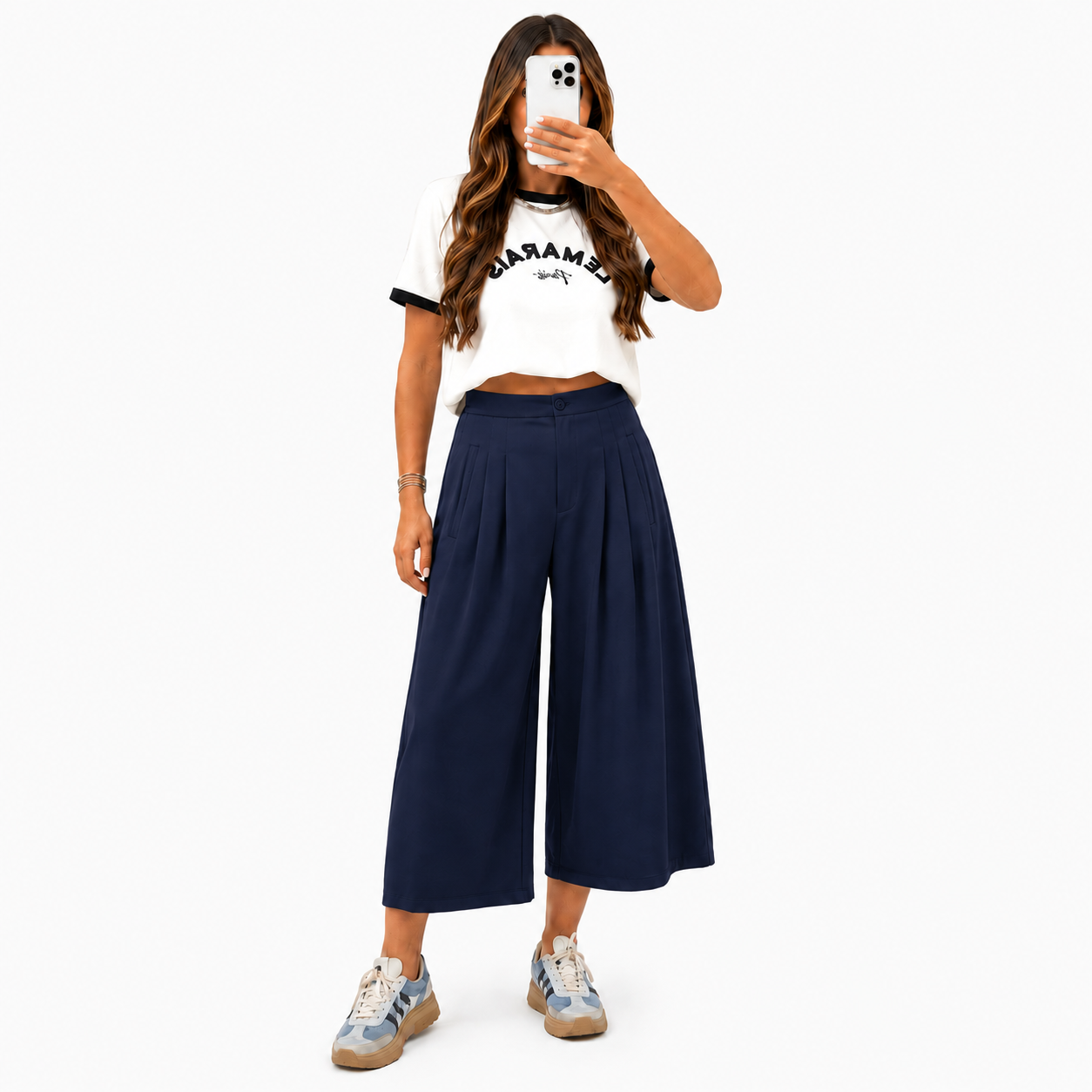 Pantacourt Large Femme – Taille Élastique et Coupe Fluide