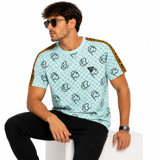 T-Shirt Homme Monogramme Cœurs Streetwear