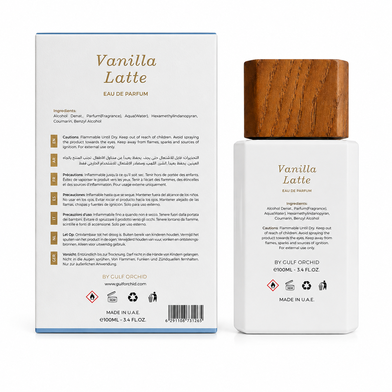 Vanilla Latte Eau de Parfum 100ml – Parfum Gourmand Vanille & Lait