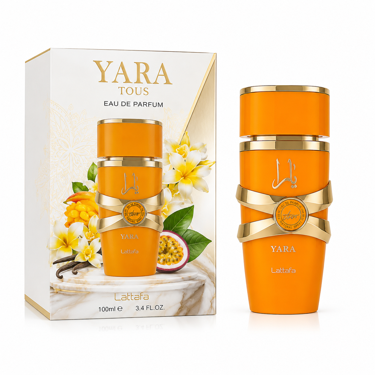 Yara Jaune Eau de Parfum Lattafa Femme Floral Gourmand Longue Tenue 100ml
