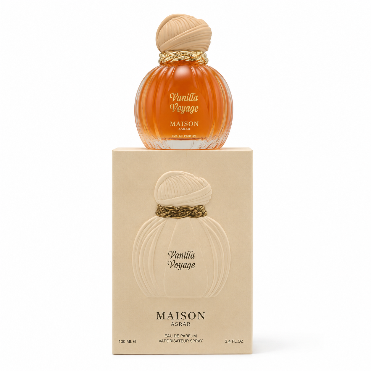 Maison Asrar Vanilla Voyage Eau de Parfum 100ml – Parfum Vanille Gourmand Oriental