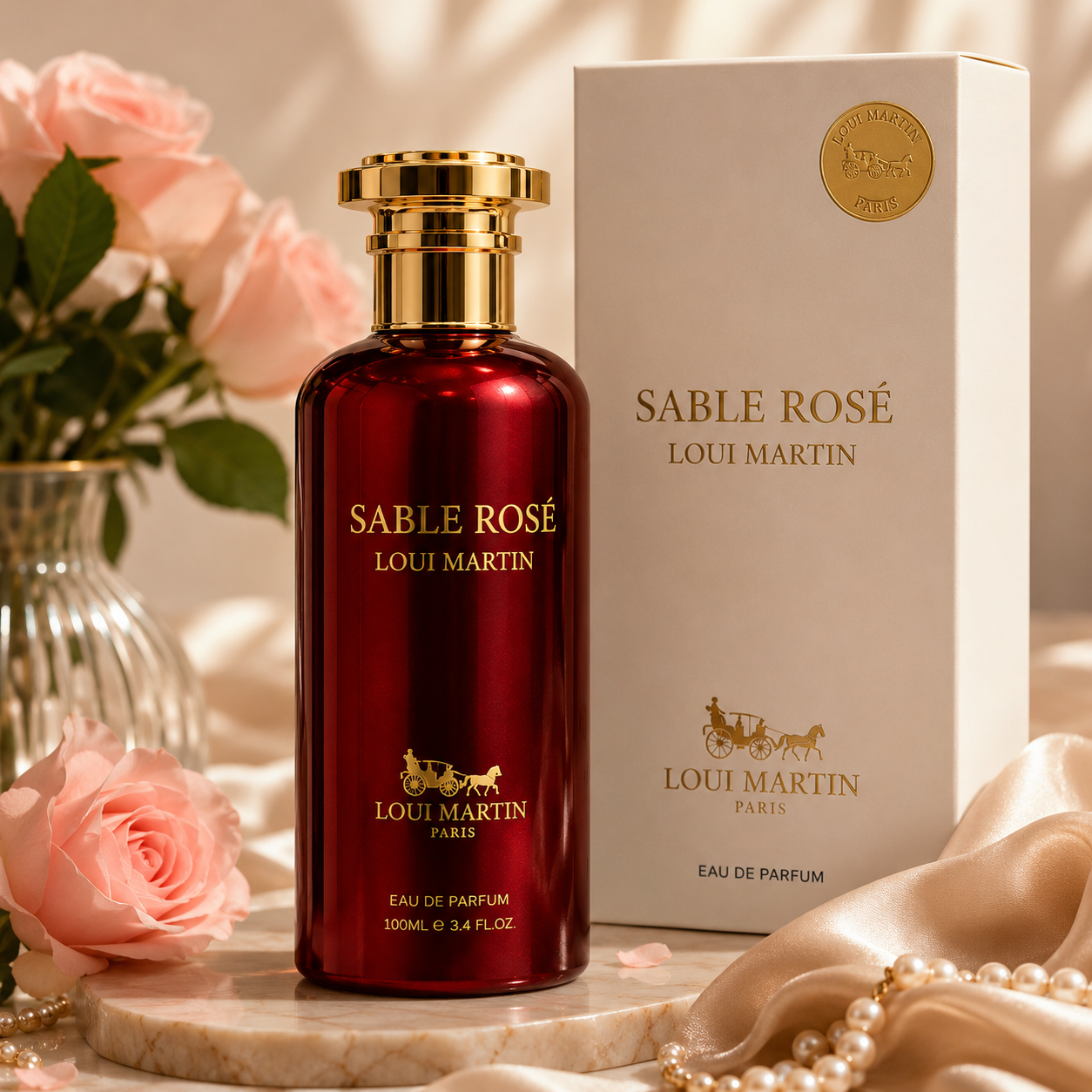 Sable Rosé Loui Martin Eau de Parfum 100ml – Parfum Floral Musqué Femme Élégant
