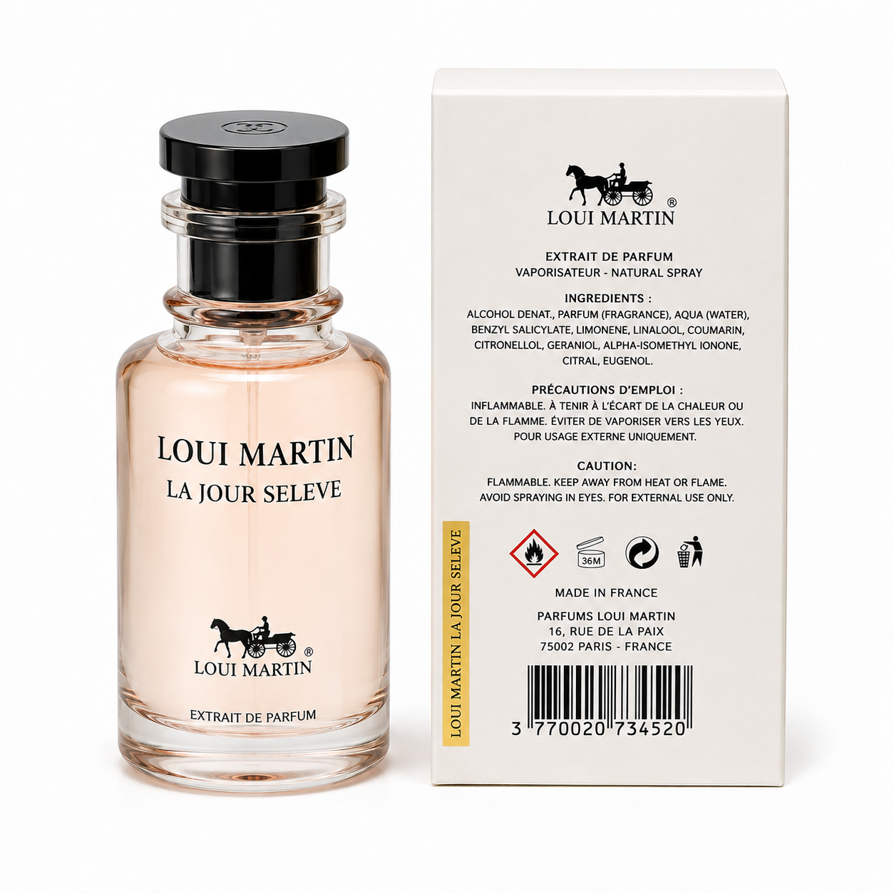 Loui Martin La Jour Sèleve Extrait de Parfum Femme 100ml – Floral Musqué Élégant