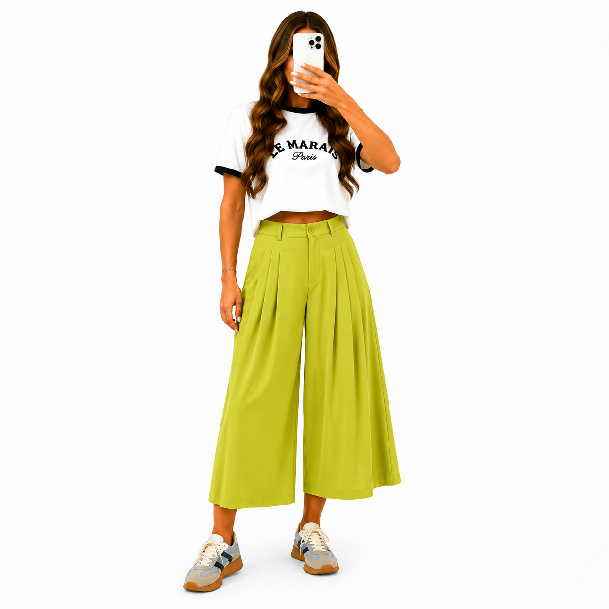 Pantacourt Large Femme – Taille Élastique et Coupe Fluide