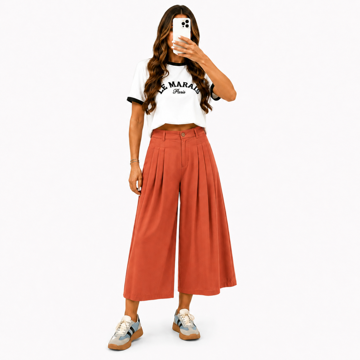 Pantacourt Large Femme – Taille Élastique et Coupe Fluide