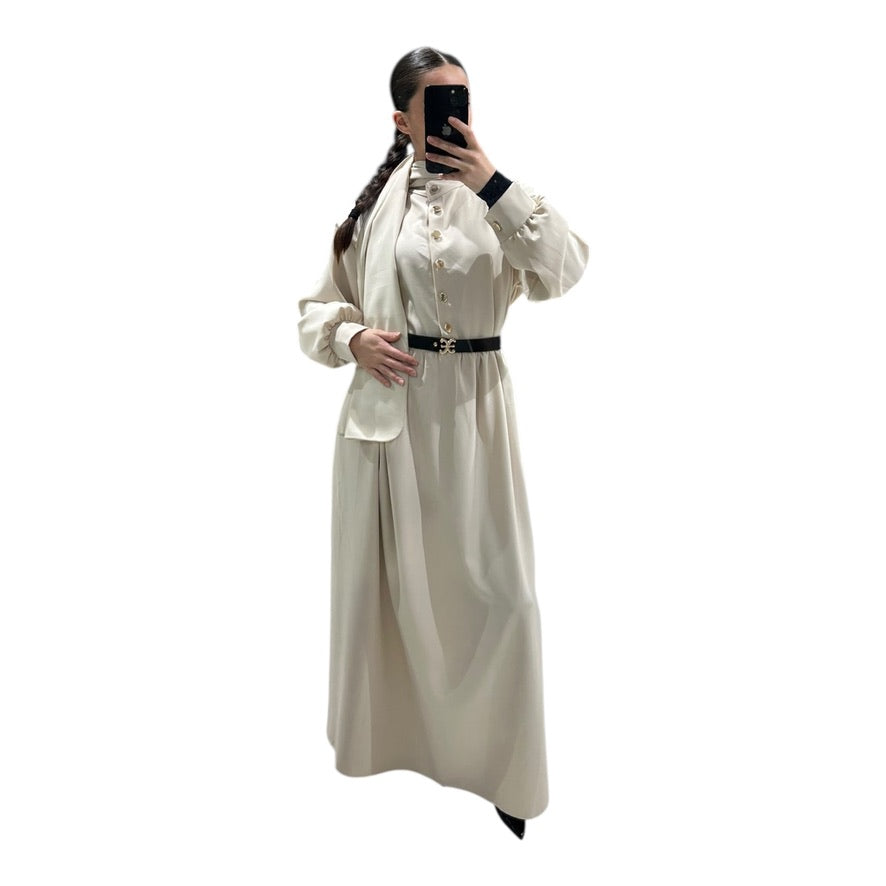 Robe longue élégante vendue avec voile assorti