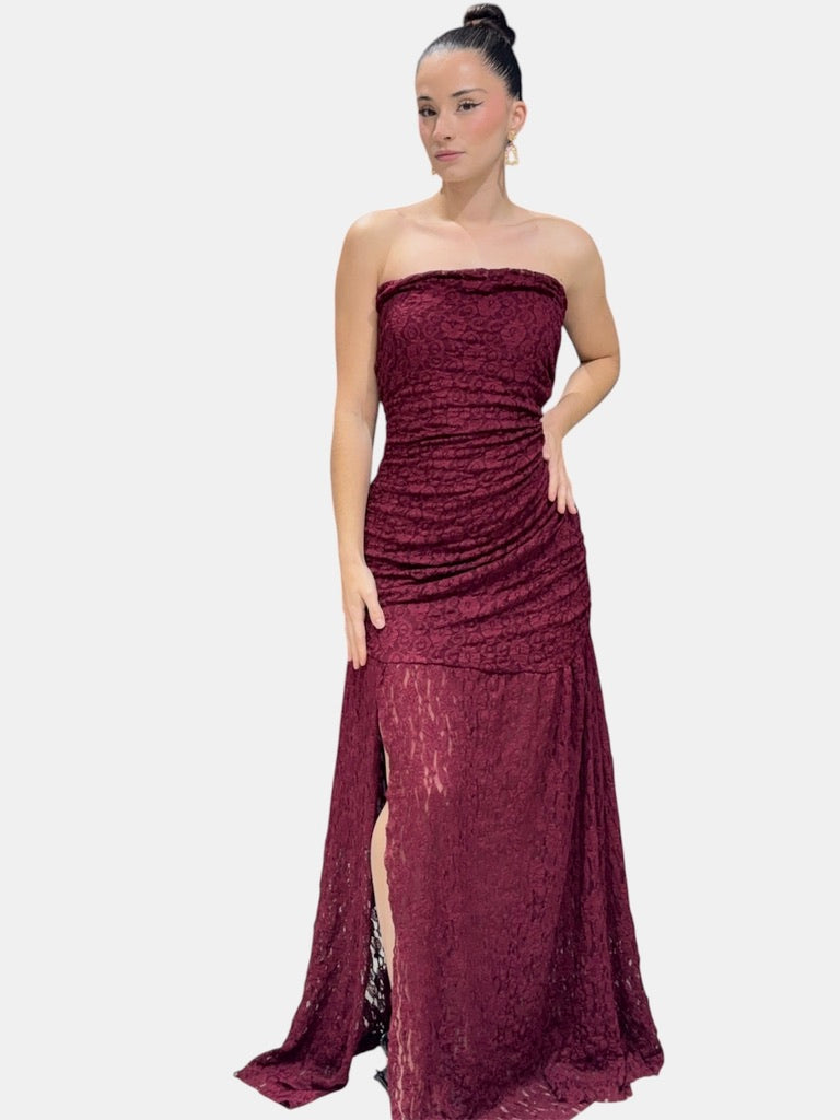 Robe bustier en dentelle, glamour et raffinée 242