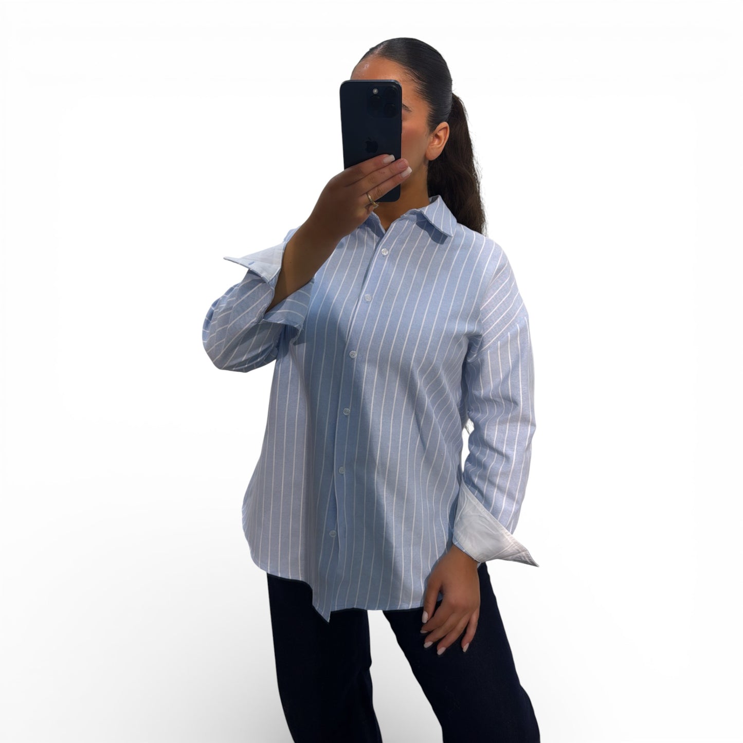 Chemise à Rayures Verticales pour Femme