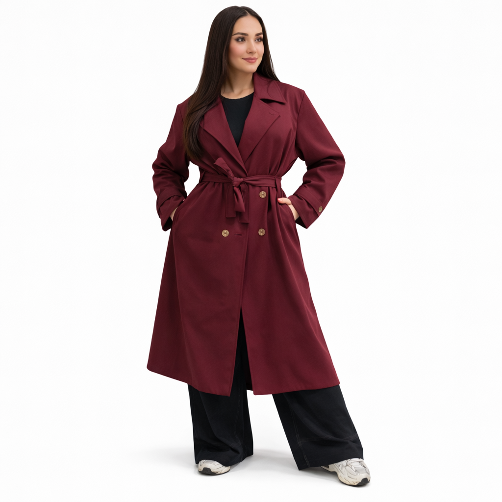 Trench 415 Printemps Été Oversize Femme Élégant Chic Moderne