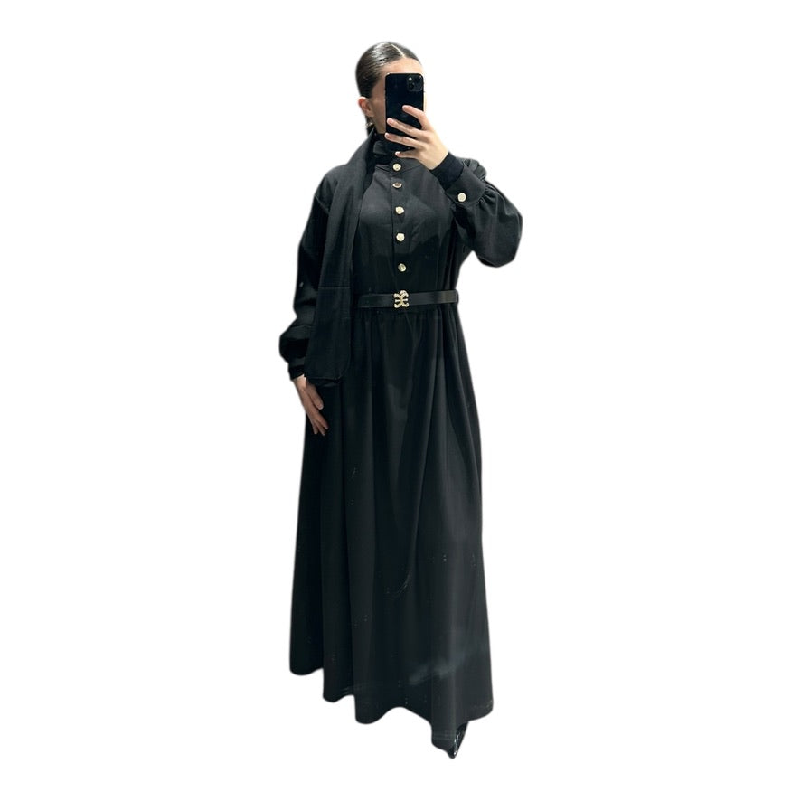 Robe longue élégante vendue avec voile assorti
