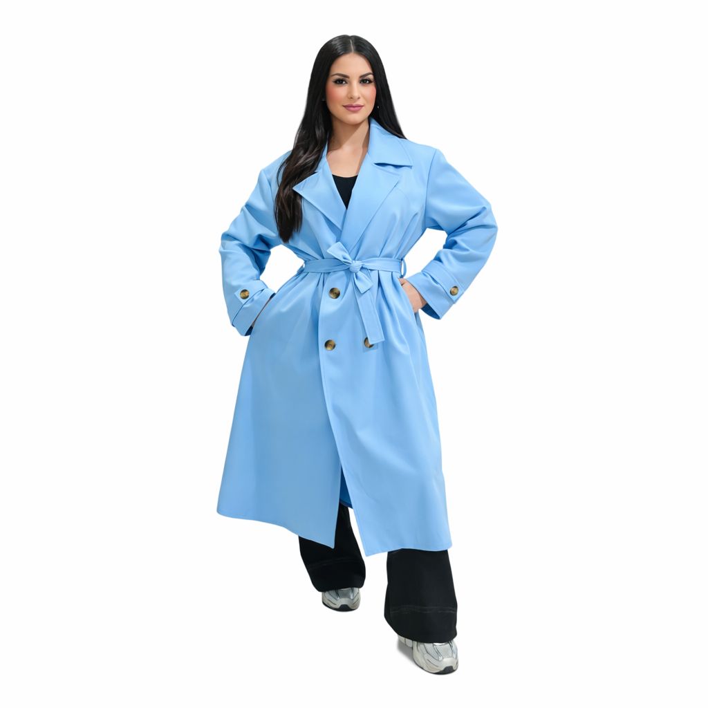 Trench 415 Printemps Été Oversize Femme Élégant Chic Moderne