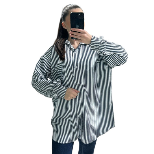 Chemise oversize rayée