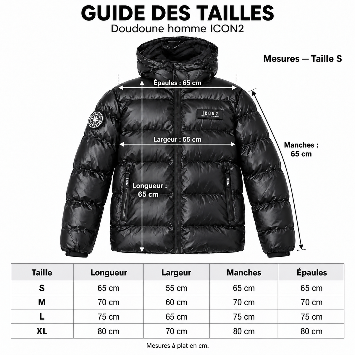 Doudoune Homme Brillante à Capuche – Coupe Courte & Poches Zippées