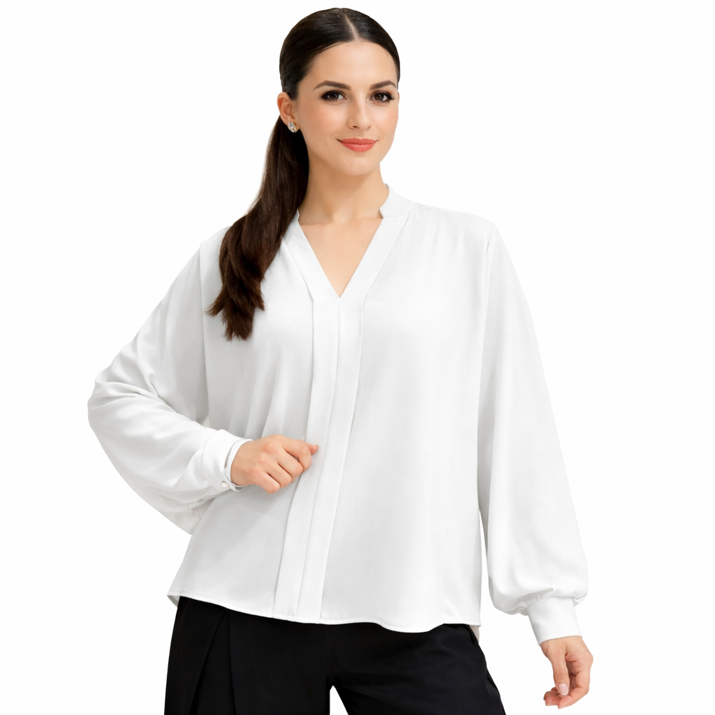 Chemise Femme Élégante Coupe Fluide – Haut Chic et Confortable pour Travail et Quotidien