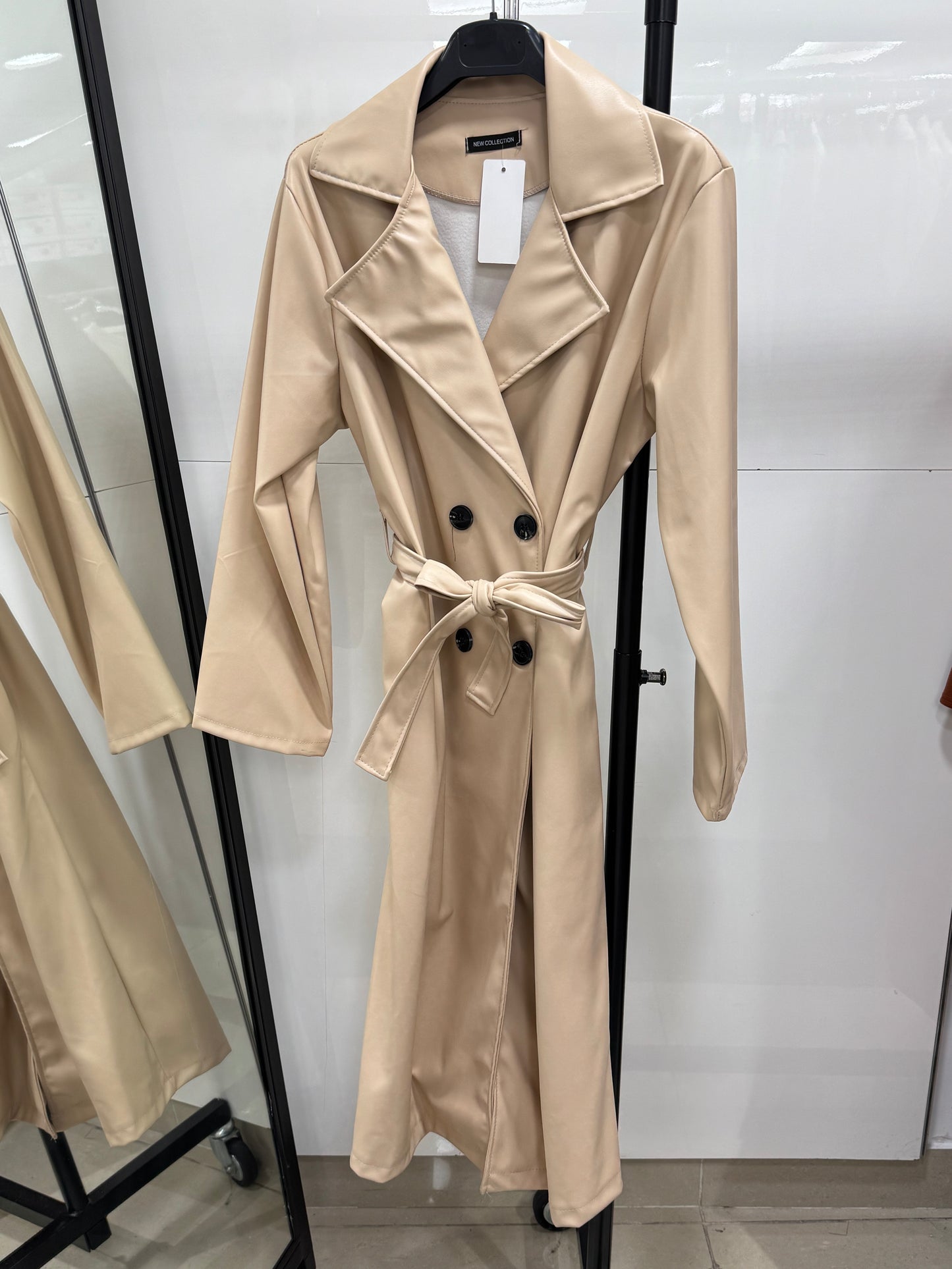 Trench similicuir