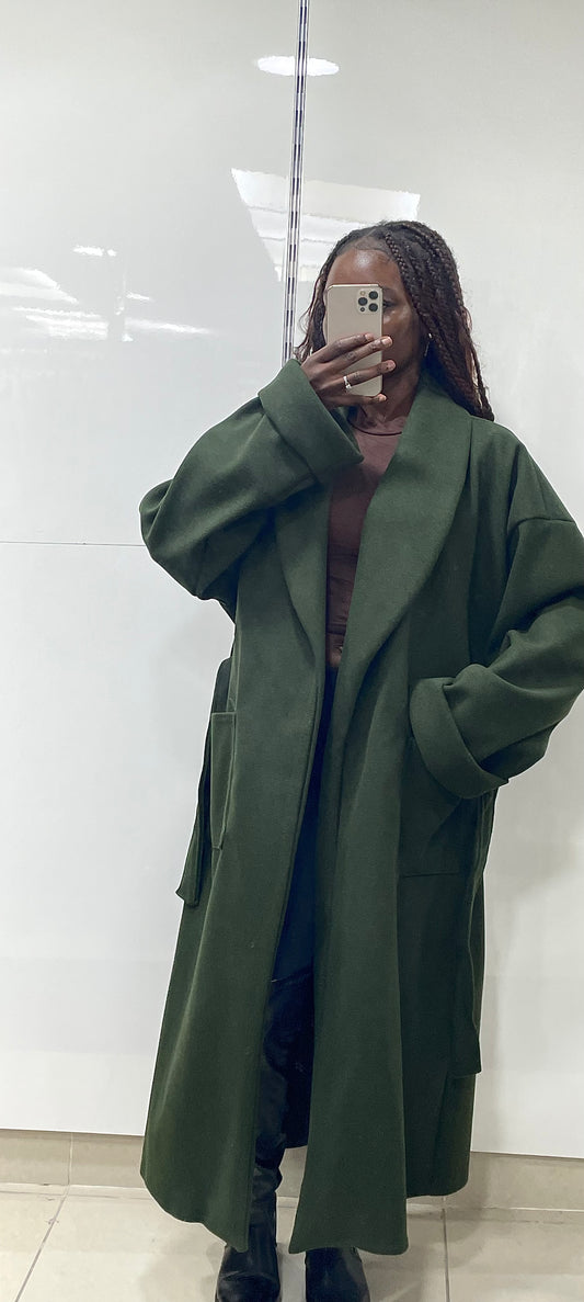 Trench polaire avec ceinture