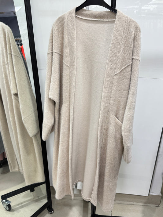 Gilet long pilou