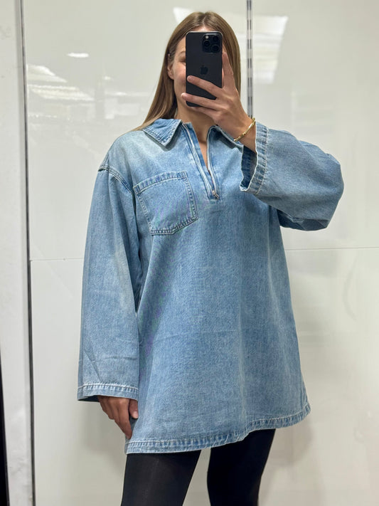 ROBE TUNIQUE JEANS DELAVE