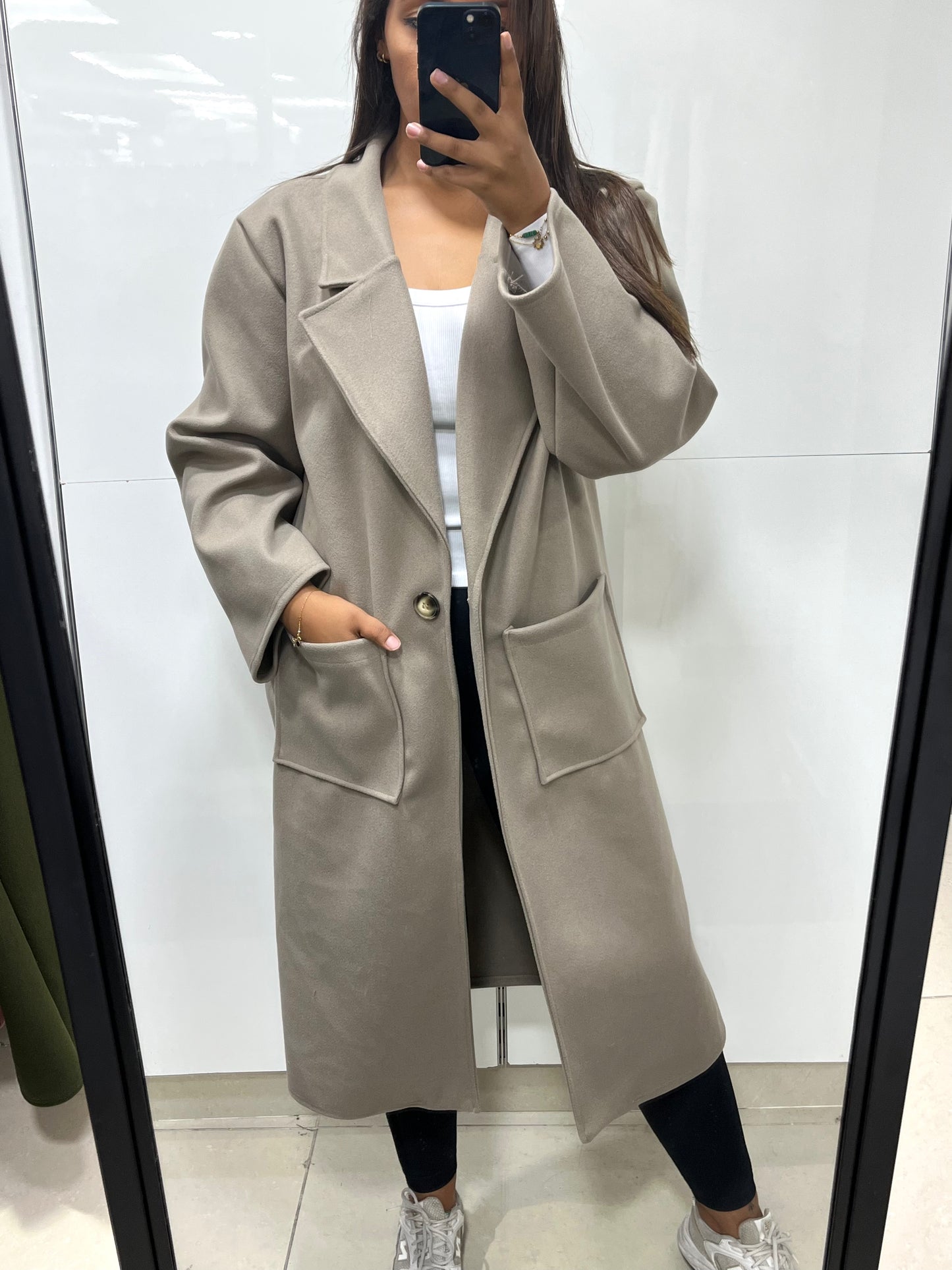 Trench long oversize BOUTON