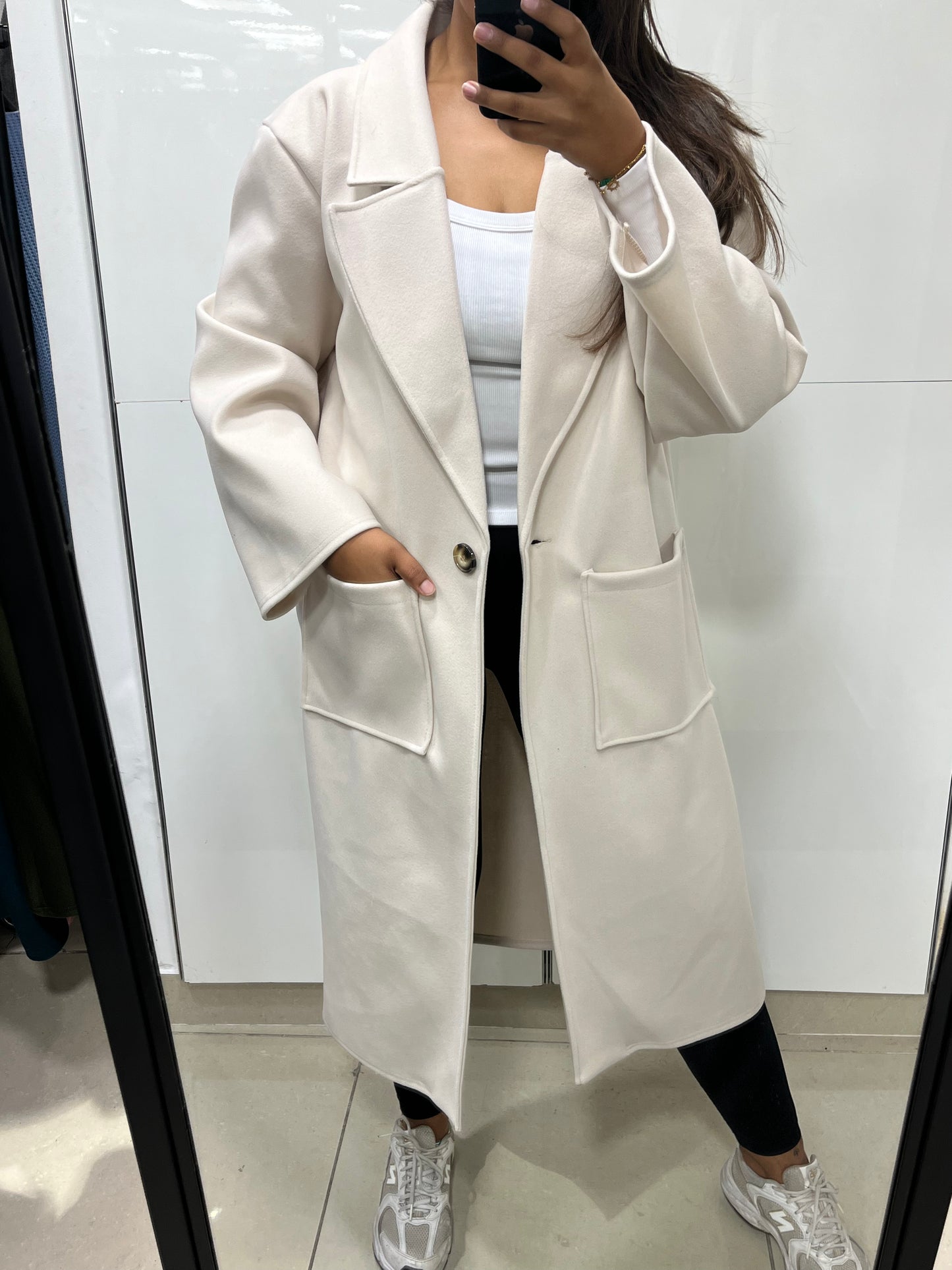 Trench long oversize BOUTON