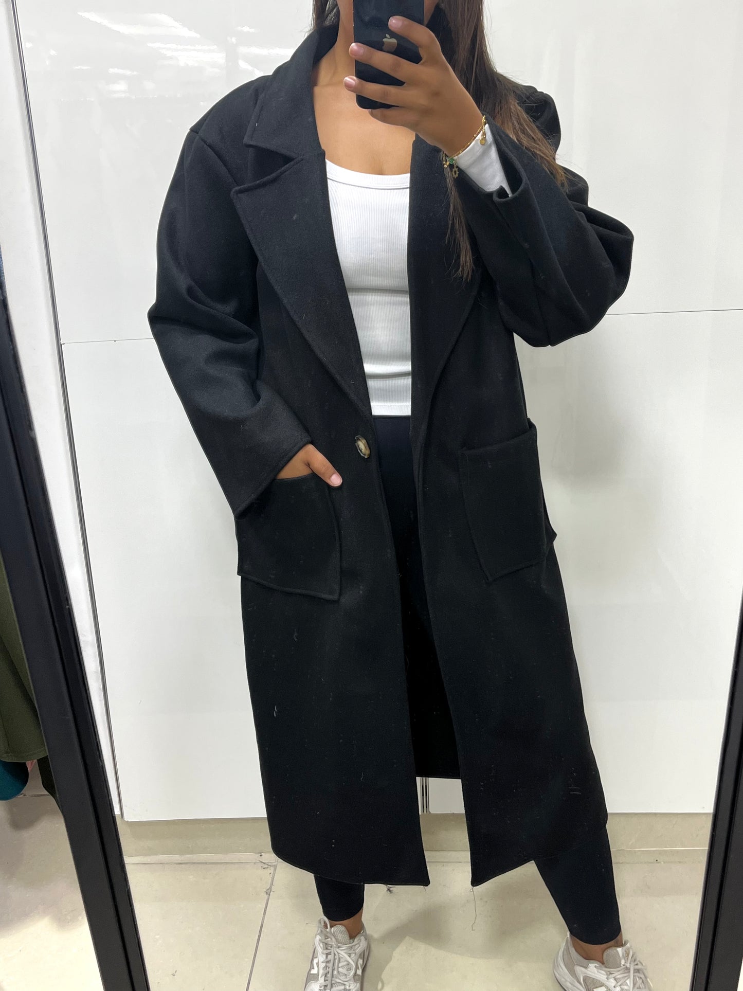 Trench long oversize BOUTON