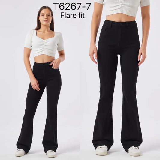 Jeans Flare Fit Noir