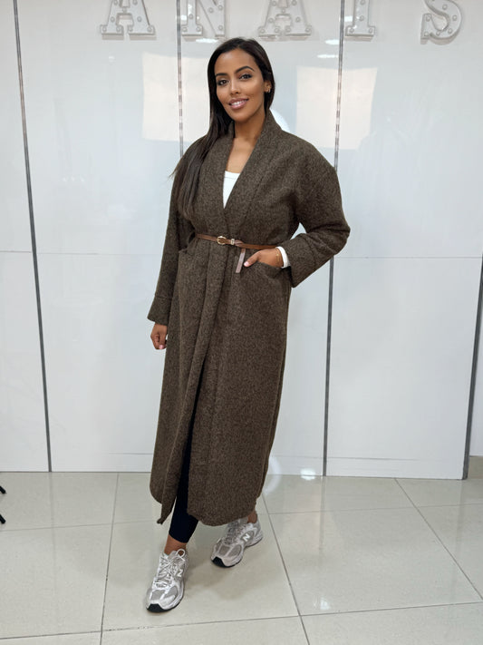 Veste chiné avec ceinture