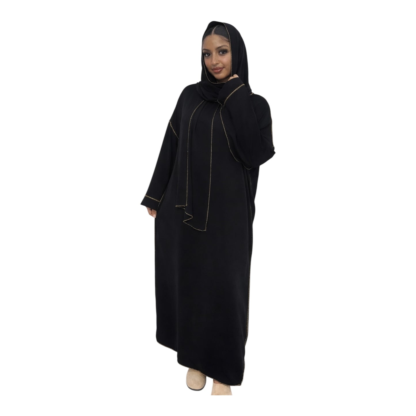 abaya fil d'or