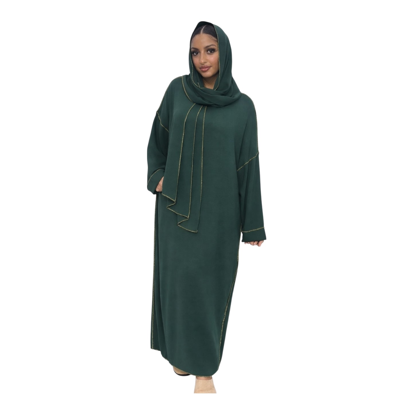 abaya fil d'or