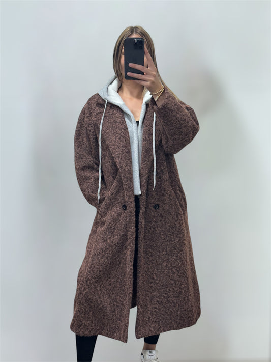 Veste chiné capuche