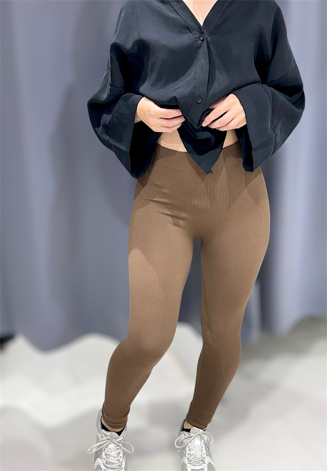 Legging côtelé