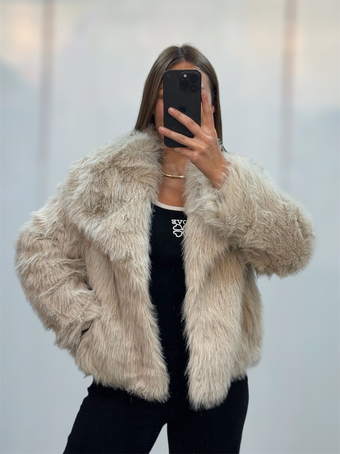 fourrure synthétique unie