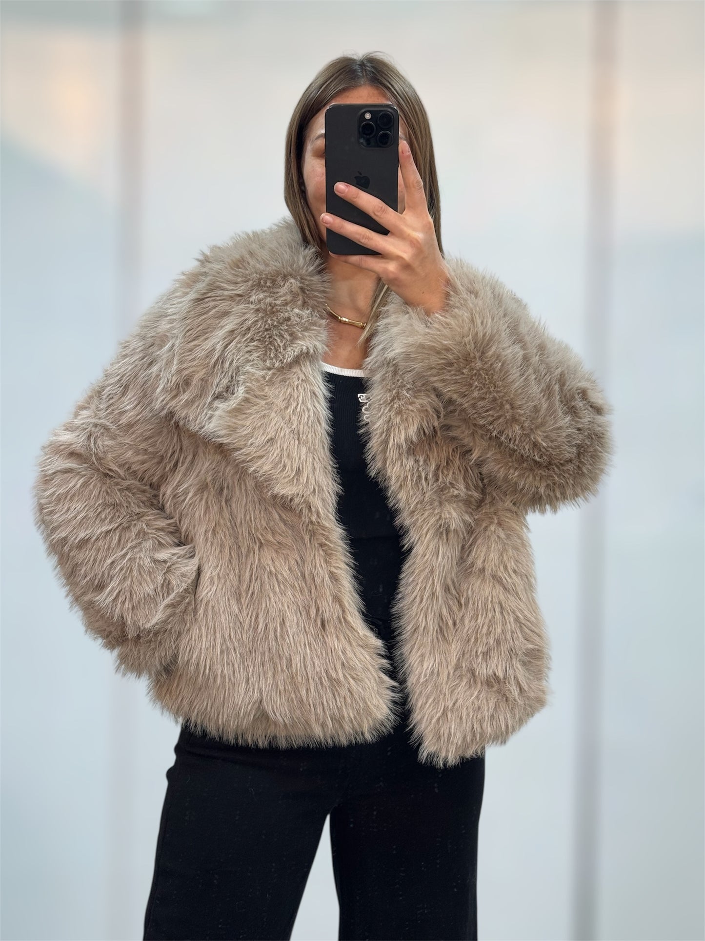 fourrure synthétique unie