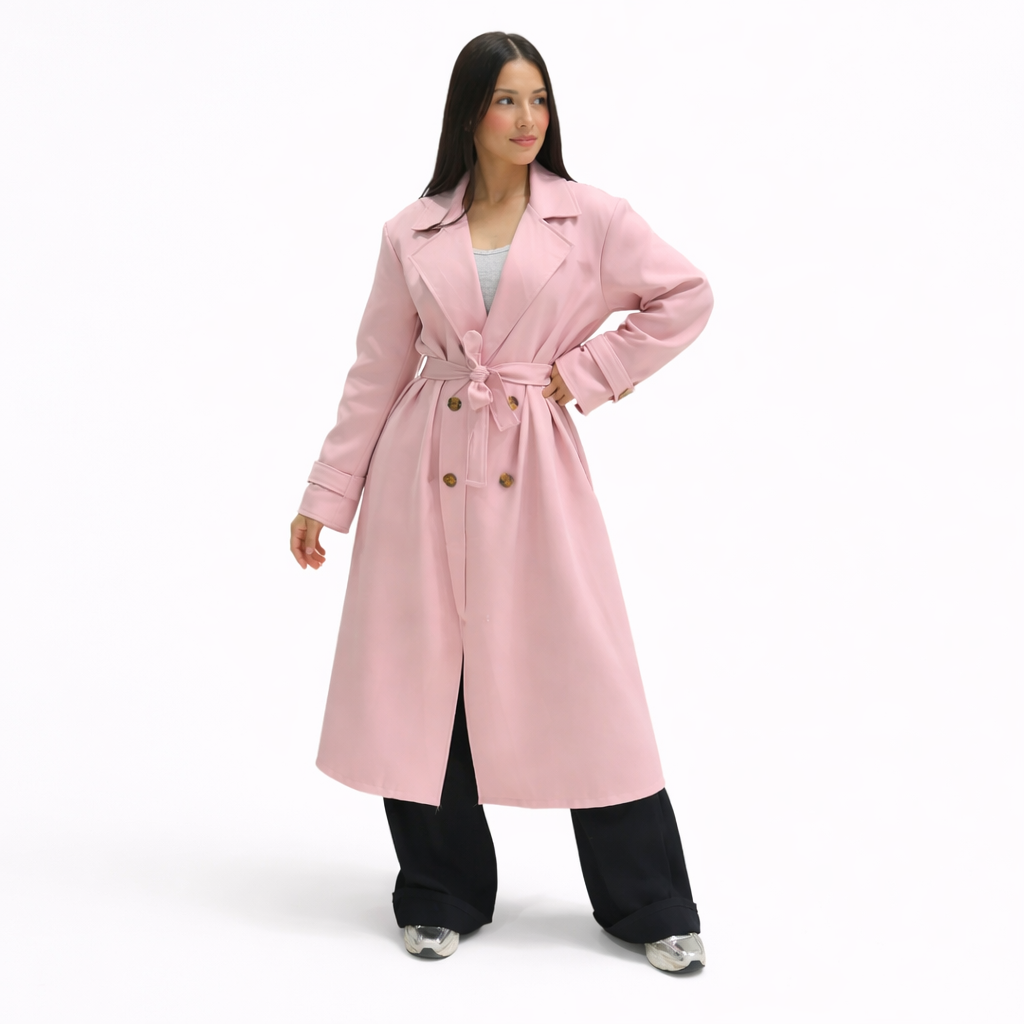 Trench 415 Printemps Été Oversize Femme Élégant Chic Moderne