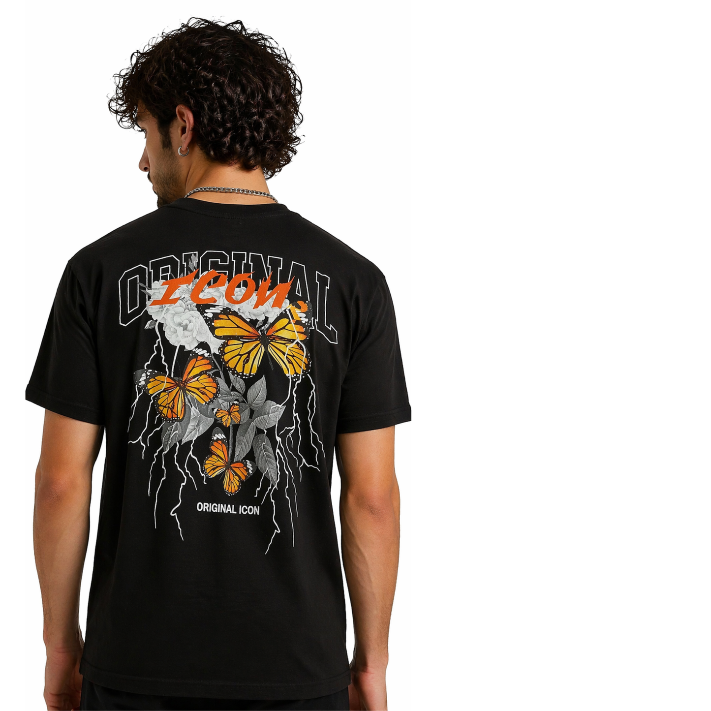 T-shirt Homme ICON – Imprimé All Over – Coupe Moderne Streetwear