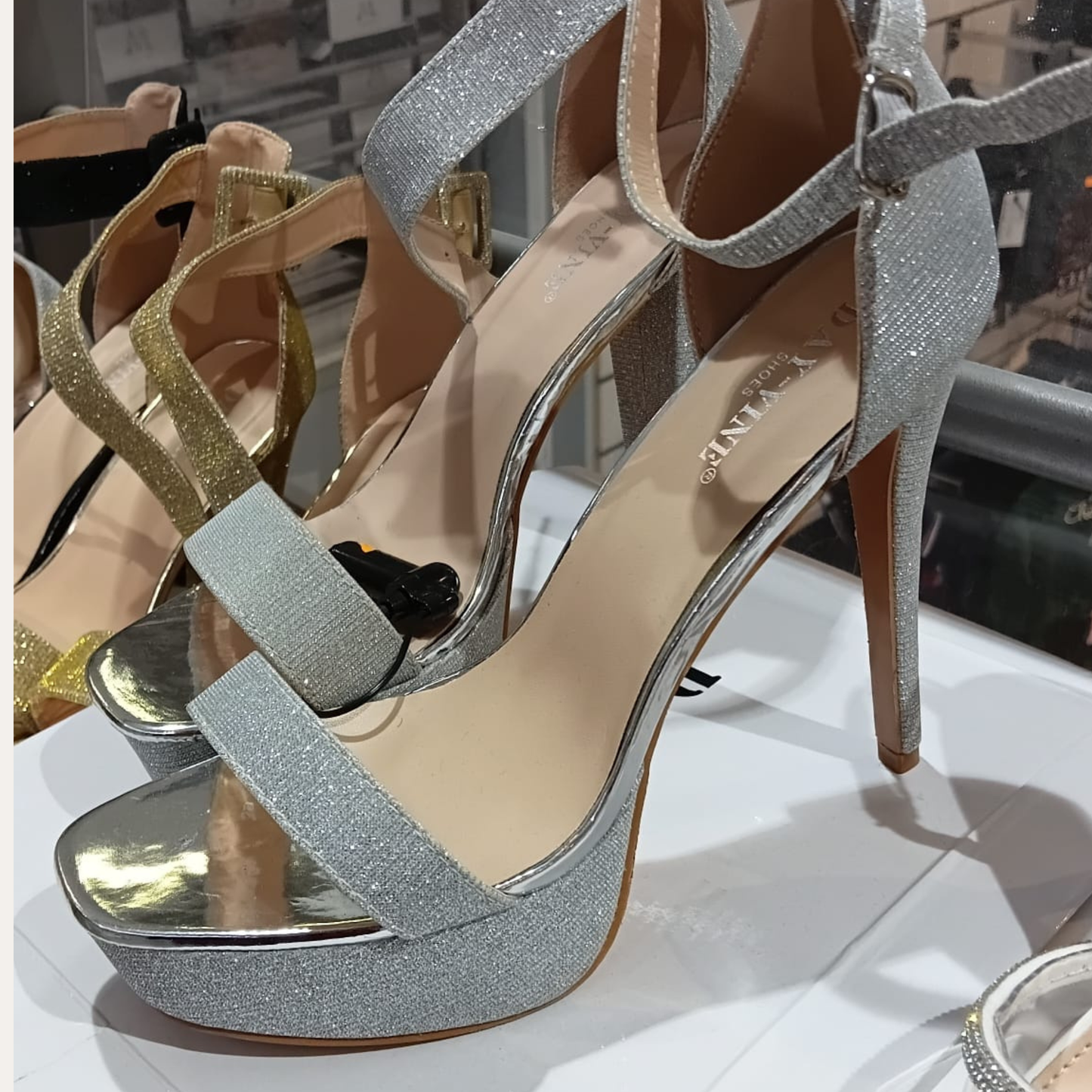 Sandales Femme à Talons Aiguilles Pailletées  – Élégance Soirée & Cérémonie