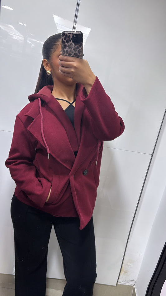 manteau capuche court